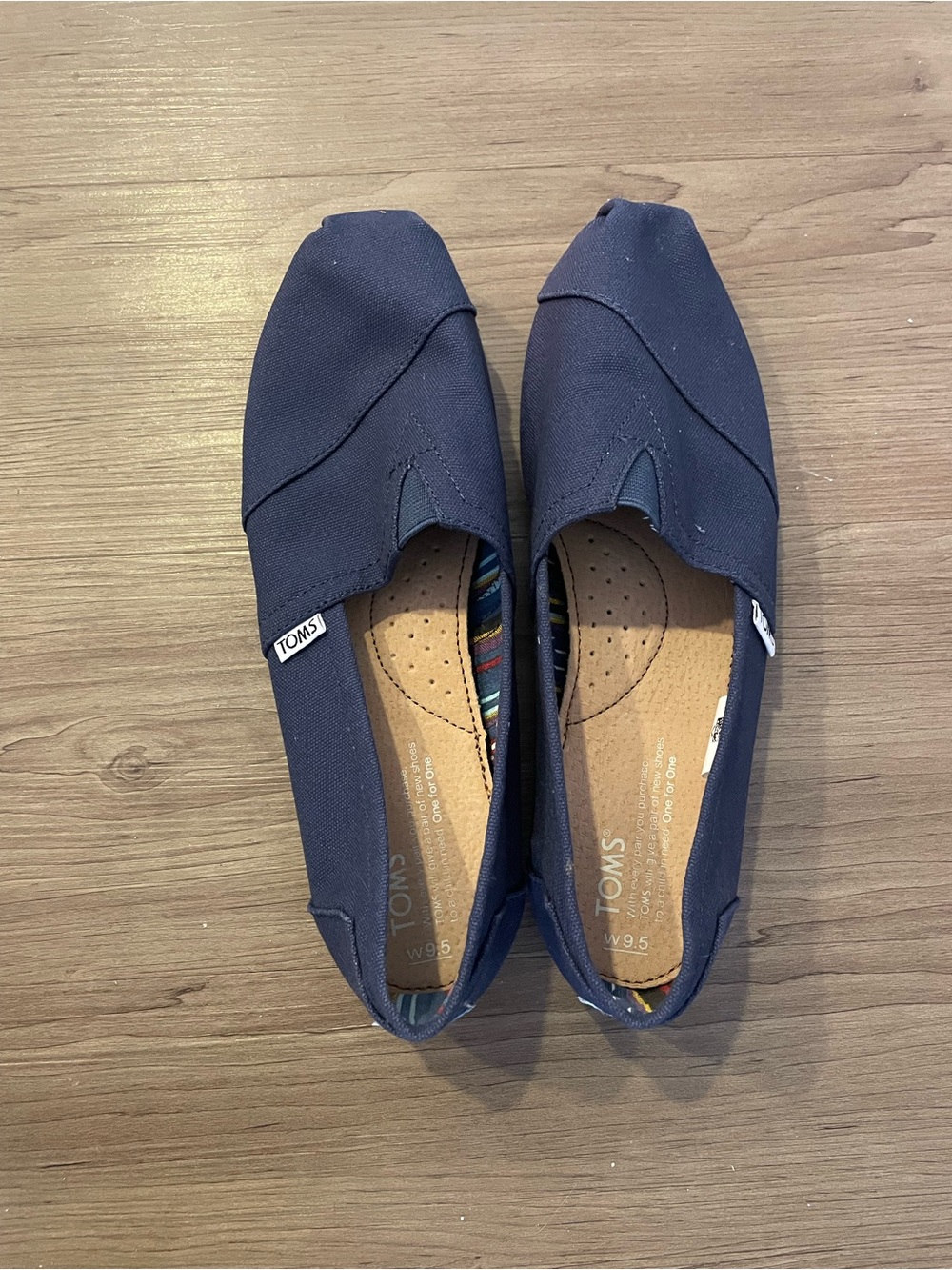 Toms Navy Canvas Slip-On Loafers